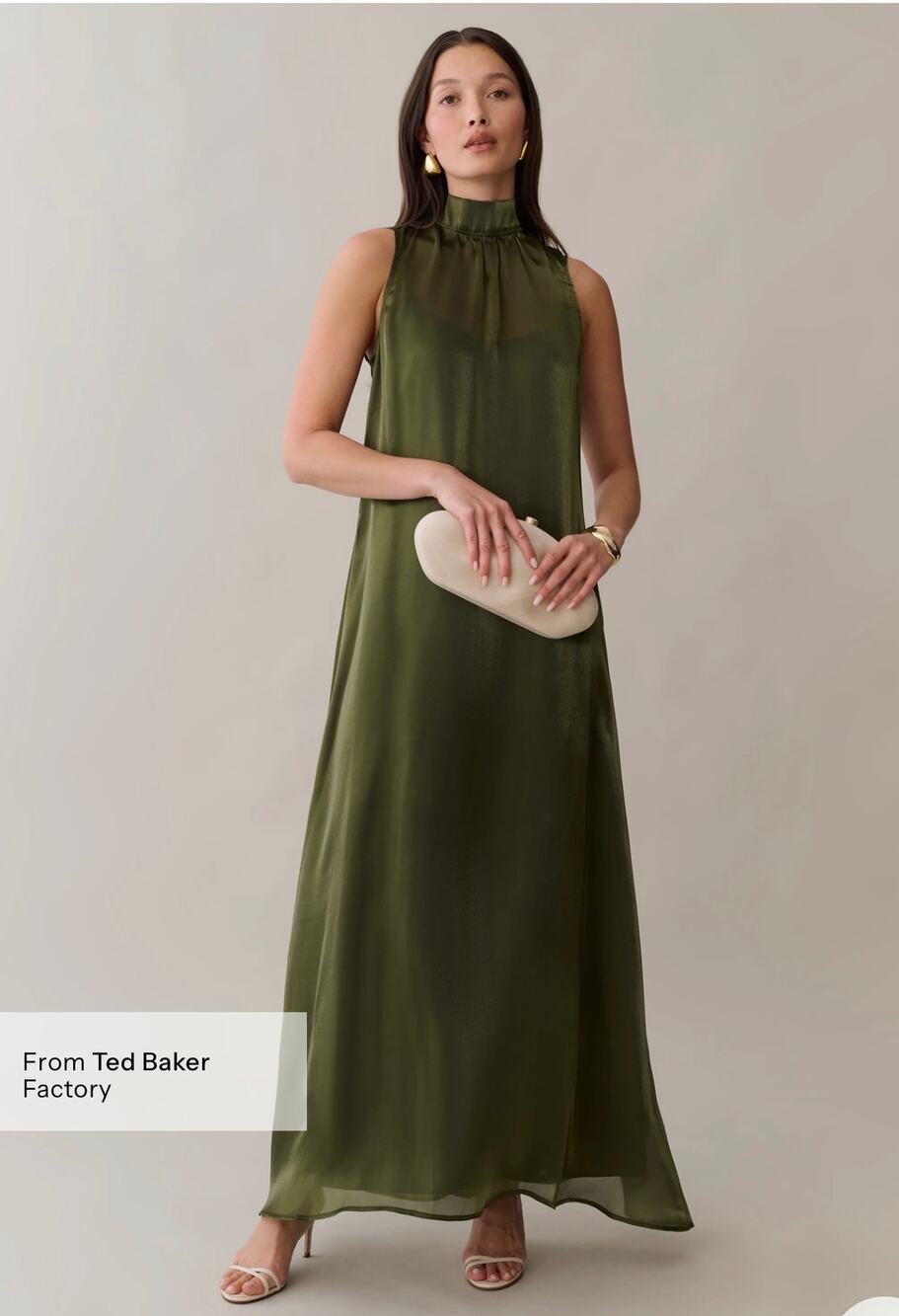 New NWT Caara Aletta dress olive green dress sz S $222